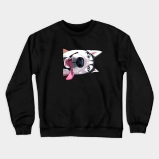 Funny Siberian Husky Face Crewneck Sweatshirt